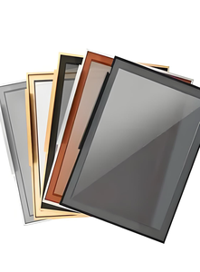 Armoire coulissante autoportante en aluminium avec placage en verre, design moderne italien européen, facile à assembler - Product Image 4