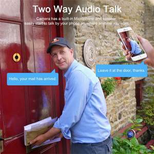 Tuya 182度P2p家庭智能门查看器摄像头Wifi运动检测鱼眼窥视孔门Wifi摄像头门窥视孔 - Product Image 3