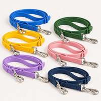 Harnais pour chien en PVC personnalisé avec lettres 3D, laisse pour chien et ensemble de harnais réglable pour chien avec collier personnalisé
