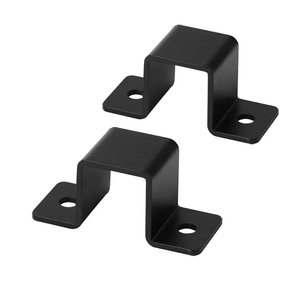 Tùy chỉnh quare Ống kẹp kẹp bột tráng đen ống dây đeo kim loại u kẹp khung để gắn - Product Image 4