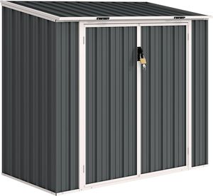 EST15586-H140 <span class=keywords><strong>Abri</strong></span> de rangement en métal pour extérieur, jardin, <span class=keywords><strong>piscine</strong></span>, patio, <span class=keywords><strong>abri</strong></span> à outils, bac à déchets, <span class=keywords><strong>abri</strong></span> de jardin, <span class=keywords><strong>abri</strong></span> de rangement pour <span class=keywords><strong>piscine</strong></span>, <span class=keywords><strong>abri</strong></span> de rangement pour patio, direct usine - Product Image 5