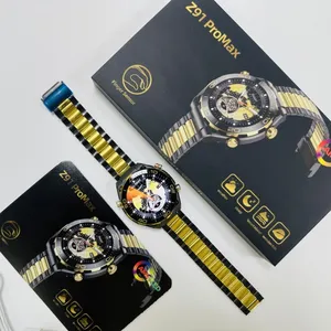 Nieuwe Collectie Smartwatches Z91pro Max Voor Mannen Serie Rijke Gouden Kleur Mannen Smart Horloge 1.53Inch Amoled App Hombre Reloj Inteligente