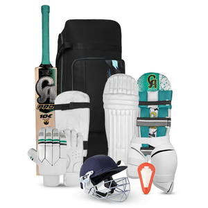 Kit completo de críquet CA Pro 10k, equipo de protección, entrenamiento, bolsa para kit completo de críquet, casco, equipo de protección, bate, pelotas - Product Image 1