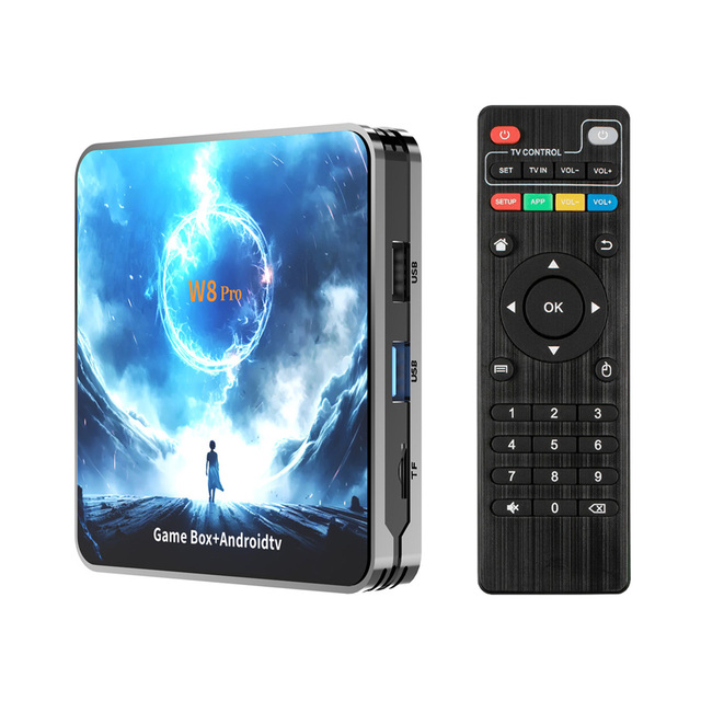 Hottest New Model W8 PRO AIIwinner H313 Set-top Box 1Gb 8Gb 2.4G/5.8G Android 14 Wifi Smart Media Player
