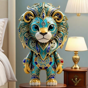 Creazione culturale intangibile Cloisonne costellazione ornamenti Leo - Product Image 5