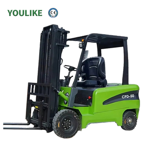 รถยกไฟฟ้าแบบถ่วงน้ำหนัก 3 ตัน 3 ตัน พร้อมแบตเตอรี่ลิเธียมไฮดรอลิก ขับเคลื่อน 4 ล้อ แบบมีที่นั่ง รถยกไฟฟ้าขนาดเล็ก <span class=keywords><strong>5</strong></span> ตัน - Product Image 1