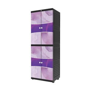 Discover the multifunctional Portable <b>Wardrobe</b> Long Door Cabinet, a sleek home <b>storage</b> <b>solution</b> designed to organize - Product Image 6