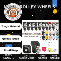Pièces de rechange universelles Roues de chariot à bagages Sac en plastique Roulette de pied Accessoires de voyage pour valise
