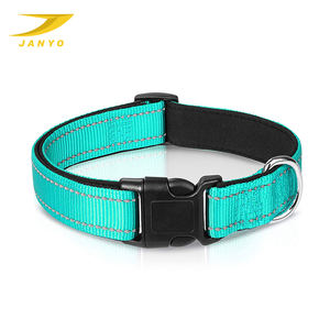 ペットの首輪犬の首輪に最適なナイロンペットカラーピュアナイト安全反射調節可能 - Product Image 2
