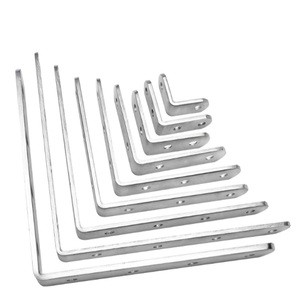 Wholesale Stainless Steel 90 Degree L‑Shape <b>Corner</b> Bracket Round End Furniture <b>Cabinet</b> Wall Mount Support Connecting Hardware - Product Image 4