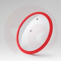 Couvercle en verre trempé Xiangxingfa pour ustensiles de cuisine, plusieurs tailles, écologique, couleur personnalisée avec bord en silicone