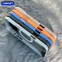 Étui de téléphone magnétique personnalisé VAWI B437 avec logo, design antidérapant et antichoc en PC pour iPhone 13 14 15 16 17 Pro Max et Samsung S26 Ultra