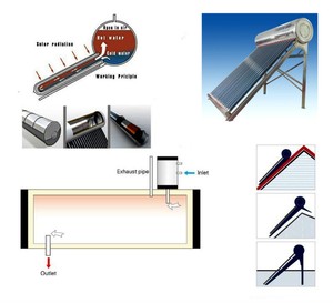 太陽熱温水器ルーマニア太陽熱温水器80ガロン太陽熱温水器150 l - Product Image 5