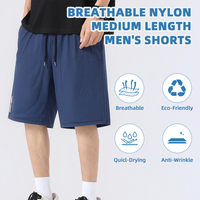 Shorts de sport pour hommes à séchage rapide pour le golf, l'entraînement, respirants, en nylon, anti-plis, décontractés, pour la gym et la randonnée