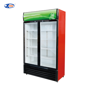 Exhibición <span class=keywords><strong>vertical</strong></span> de congeladores verticales comerciales del refrigerador de la bebida del escaparate del refrigerador con el <span class=keywords><strong>congelador</strong></span> de la puerta de cristal - Product Image 1