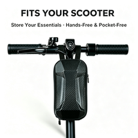 Étui de luxe en EVA avec fermeture éclair pour sac de guidon de vélo, étanche, grande capacité, coque rigide, sac de voyage spécial pour vélo