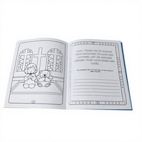 Impression personnalisée de livres de coloriage pour enfants avec pages d'écriture, journal d'activités pour l'apprentissage, directement de l'usine