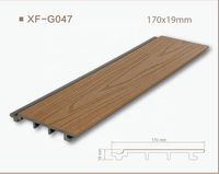 Revêtement mural en WPC co-extrudé XF-G047, composite bois-plastique, planche extérieure résistante aux intempéries, panneau mural extérieur insonorisant