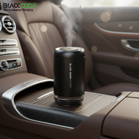 Luxe noir Oud Rose Freesia voiture désodorisant aromathérapie lumière ambiante métal vaporisateur diffuseur longue durée liquide évent USB