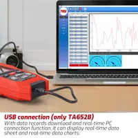 Sonometre numérique TASI TA652B, enregistreur de décibels, 30-130 dB, instrument de mesure du bruit avec connexion de données USB, sonomètre