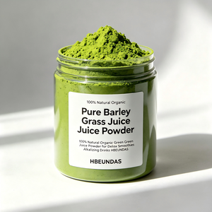 Poudre de jus <span class=keywords><strong>d</strong></span>'herbe <span class=keywords><strong>d</strong></span>'<span class=keywords><strong>orge</strong></span> pure 100% naturelle biologique pour smoothies <span class=keywords><strong>d</strong></span>étox et boissons alcalinisantes HBEUNDAS - Product Image 6