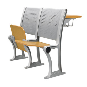 Sillas Escolares Mingzhong de Aleación de Aluminio con Asiento Metálico Escalonado y Escritorio de Madera para Uso Educativo - Product Image 4