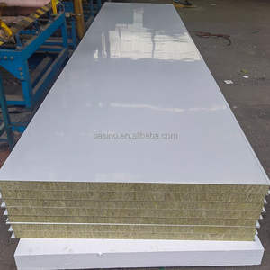 Panneau sandwich en laine <span class=keywords><strong>de</strong></span> roche, isolation thermique, panneaux muraux extérieurs en acier, gris, panneau sandwich mural en laine <span class=keywords><strong>de</strong></span> roche <span class=keywords><strong>de</strong></span> qualité - Product Image 4