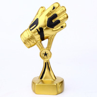 Artesanía de resina, regalo creativo, portero de fútbol, premio de fútbol, trofeo de Metal conmemorativo deportivo, trofeos de campeones personalizados