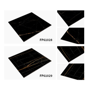 Azulejos de Piso de Granito Negro Dorado con Textura de Mármol Negro Dorado para Baños y Bordes - Product Image 3