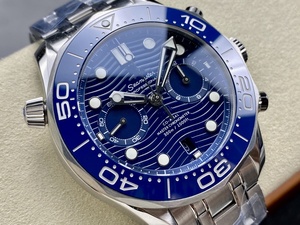 Reloj Mecánico de Buceo de Lujo de la Mejor Calidad, 44 mm, Fábrica N1, Movimiento 9900, Resistente al Agua, Bisel de Cerámica Azul, Cronógrafo, 300 m - Product Image 2