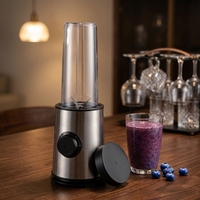 Blender multifonctionnel 2 en 1 de 800 ml, moteur en cuivre, 2 vitesses, fonction pulse, verrouillage de sécurité, accessoires détachables, pour smoothies et aliments pour bébés