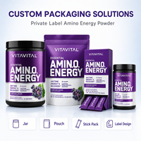 Poudre d'Énergie Aminé BCAA EAA Nutrition Sportive Croissance Musculaire Adulte Sans Sucre OEM ODM Compléments Alimentaires Marque Privée Usine Personnalisée