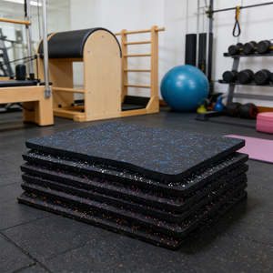 Tapis de sol de gym en caoutchouc composite 15 mm, couleurs assorties, <span class=keywords><strong>prix</strong></span> <span class=keywords><strong>d</strong></span>'usine, pour salle de sport à domicile, tapis de sol de gym emboîtable - Product Image 4