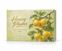 Op maat gemaakte bedrukte stevige geschenkverpakking voor honingpruimen, vers fruit, olieverfschilderijen, deksel en bodemdoos, groothandel OEM