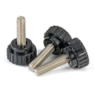 304 Stainless Steel Round Head Knurled Hand Screw M6 M8 25mm Industrial Grade A Electronic Device Manufacturing - Product Image 2