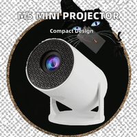 M5 Mini Projecteur Vidéo Intelligent Wi-Fi avec Lampe LED Full HD pour Home Cinéma TV et Téléphone Portable
