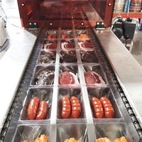 Machine d'emballage sous vide thermoformante entièrement automatique pour film étirable, viande, saucisses, fromage, jambon