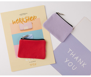 Monedero de Lona para Mujer, Bolsa de Almacenamiento Portátil de Tela, Diseño Simple y Sencillo, Monedero Pequeño - Product Image 5