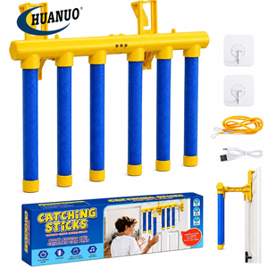 <span class=keywords><strong>Jeu</strong></span> de défi de réflexes amélioré pour enfants : attrapez les bâtonnets tombants – Version à fixer sur la porte – <span class=keywords><strong>Jeu</strong></span> de vitesse des mains - Product Image 1