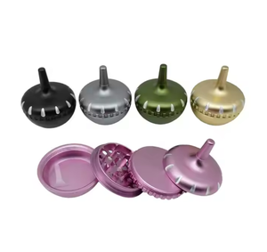 Nouveau design Gyro broyeur d'herbes 63mm 4 couches en alliage d'aluminium broyeur manuel accessoires pour fumer broyeur de tabac à fumée et herbes - Product Image 1