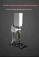 Petite machine de moulage par injection de plastique verticale pneumatique de bureau pour feuilles extensibles