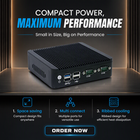 Mini PC Barebone Nano IBOX-501 N3 sans ventilateur à faible coût pour double écran