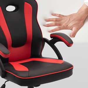 Asiento trasero alto ergonómico con Inserto de malla transpirable Reposabrazos acolchados Ajuste de inclinación Silla de soporte lumbar de base duradera - Product Image 5