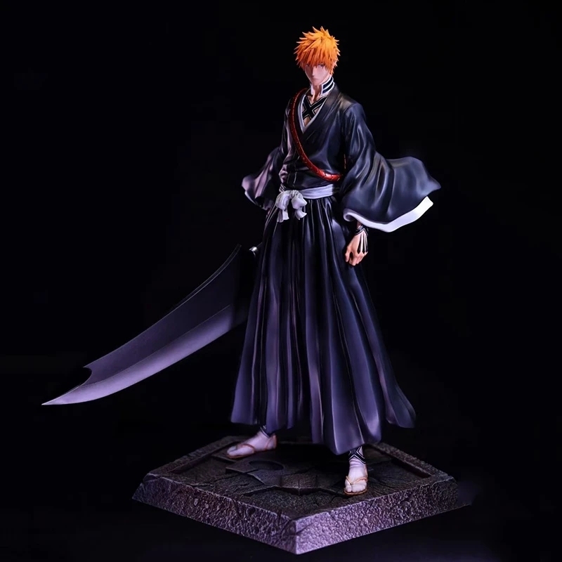 33CM Anime BLEACH Figure FlyLeaf Kurosaki Ichigo Double Head Hands