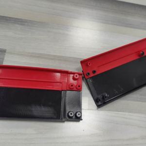 TIYPEOR Vente en gros de jupes latérales universelles personnalisées bon marché, couvre-jupes latérales noir et rouge, kit de pare-chocs - Product Image 3