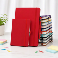 Carnet A5 en similicuir avec élastique, reliure sans fil, impression de logo personnalisable, agenda de bureau épaissi pour professionnels