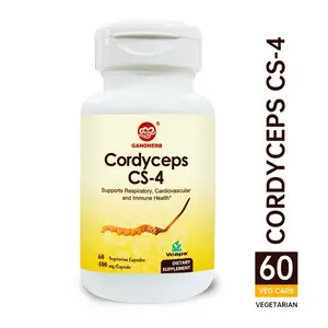 Cordyceps CS-4 800mg 60 Cápsulas Vegetarianas (Não-OGM e Sem Glúten) Cordyceps Sinensis cápsula Suplemento Imunitário, Energia immu