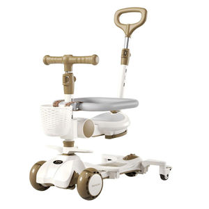 Toptan 5'i 1 Arada Çocuklar İçin Müzikli ve İtme Saplı <span class=keywords><strong>Scooter</strong></span> / Üç Tekerlekli Bisiklet / 4 PU Tekerlekli Çocuk Oyuncakları - Product Image 3