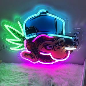 Custom un pezzo UV Neon atmosfera LED arredamento USB azionato Spaceman intaglio con telecomando per negozi di insegne elettroniche - Product Image 6