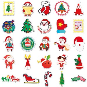 50 Pegatinas Navideñas para Teléfono, Ventana, Equipaje, Decoración, Etiquetas, Regalos de Árboles de Navidad, Venta Caliente de Fábrica - Product Image 4